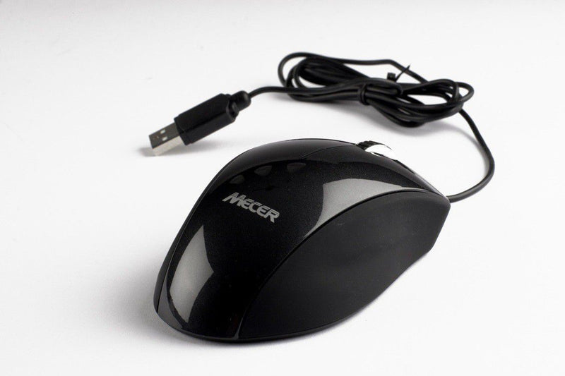 Mecer Optical Wheel USB Mouse Black