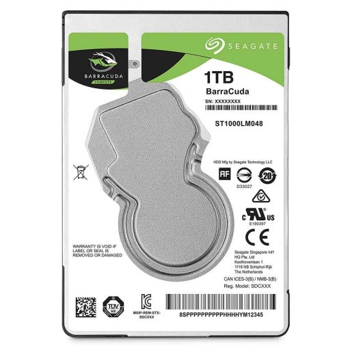 Seagate 1TB SATA III 7mm Notebook Hard Disk Drive 5400Rpm 128Mb Cache