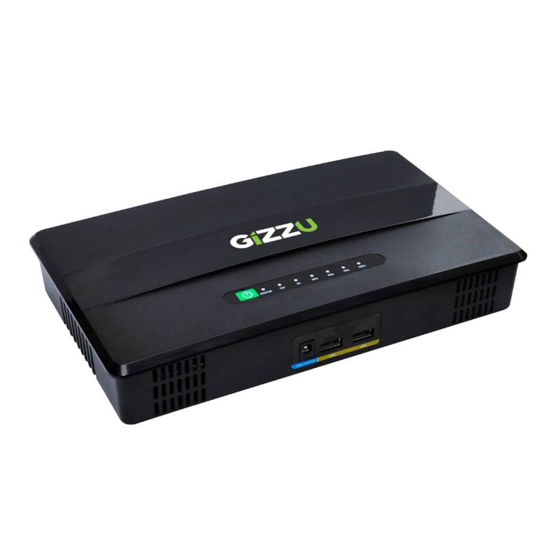 Gizzu 100W 46Wh 14400mAh Mini POE DC UPS LifePO4