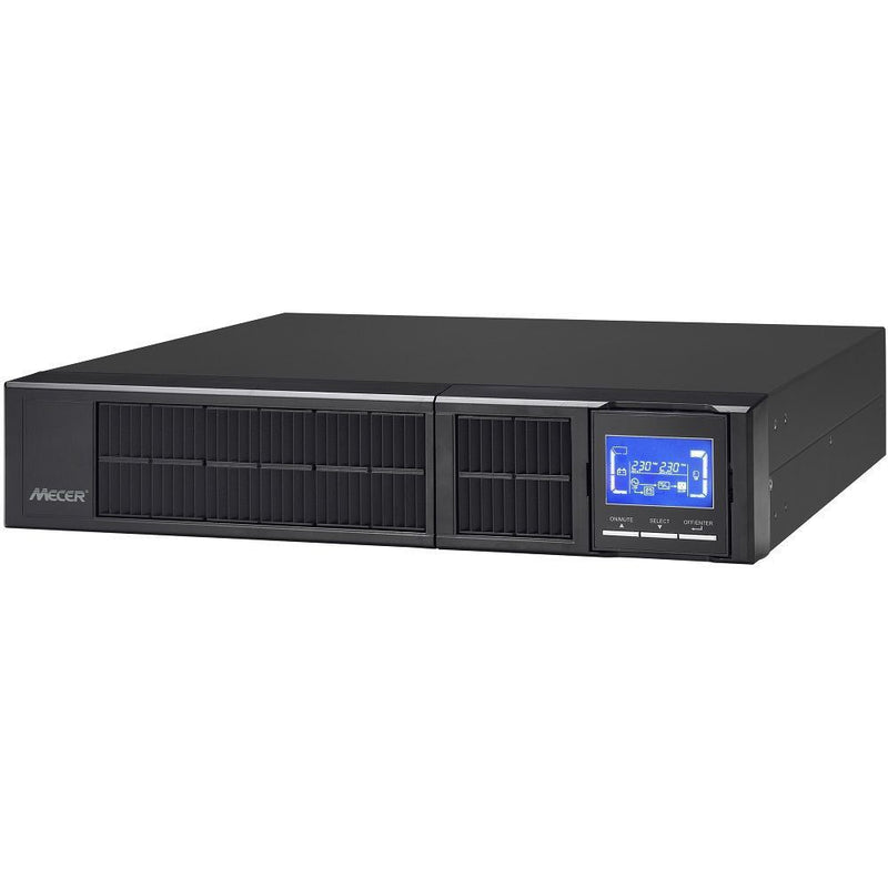 Mecer 2000VA 1600W 2U On-Line SINE WAVE Rackmountable UPS Black