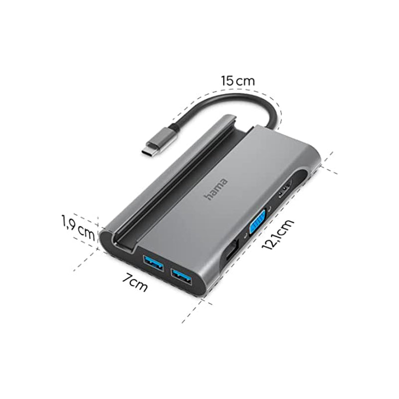 Hama USB-C HUB PD Multiport 7 Port