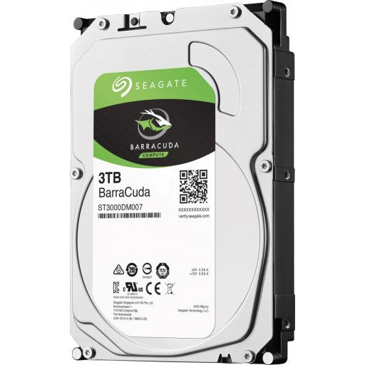 Seagate Barracuda SATA III 3TB 5400Rpm 256Mb Cache HDD